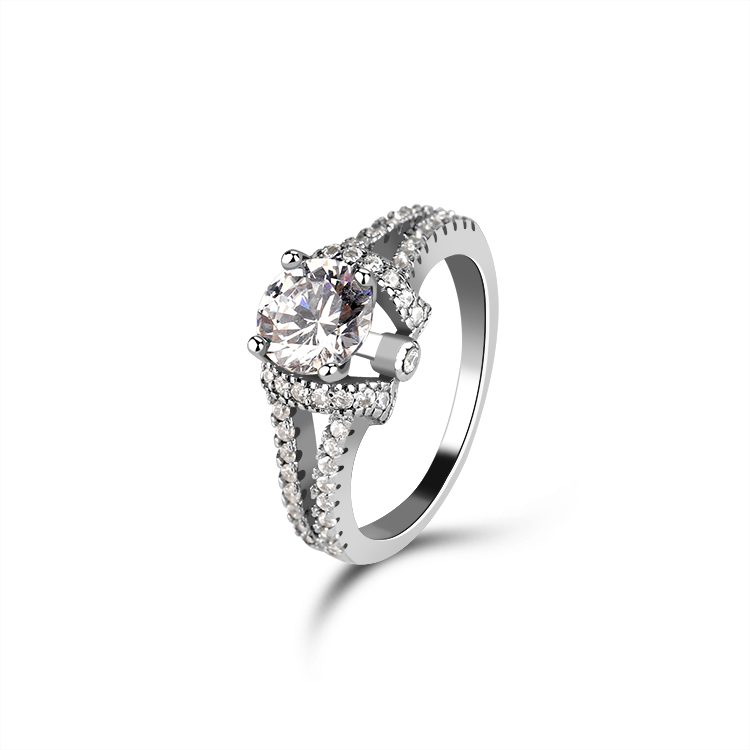 Anillo de compromiso de la mascota Eternity Band ajustable para mujer, joyería sencilla, novedad