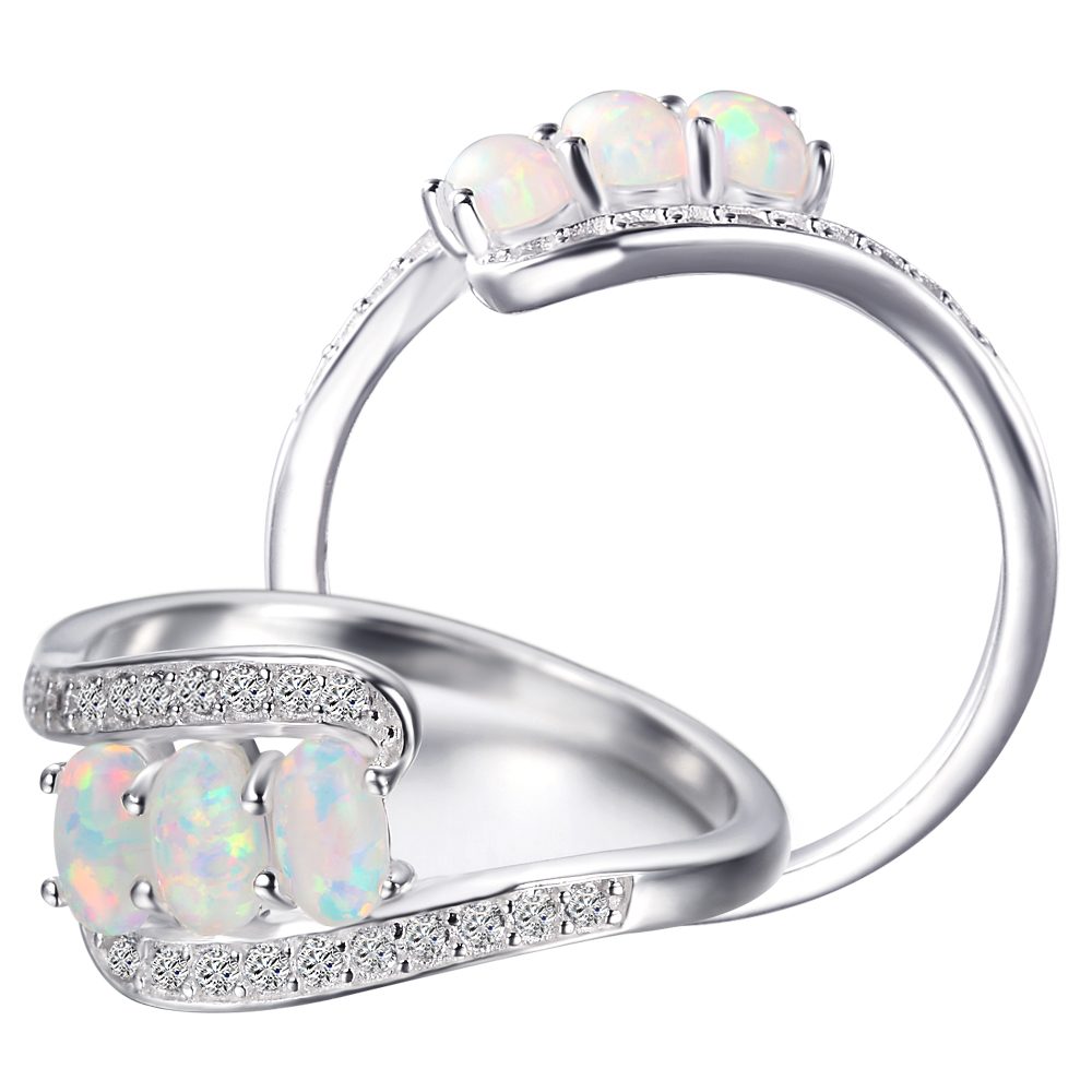 Anillo de &oacute;palo de plata 925 DE BODA turca con muestra gratis