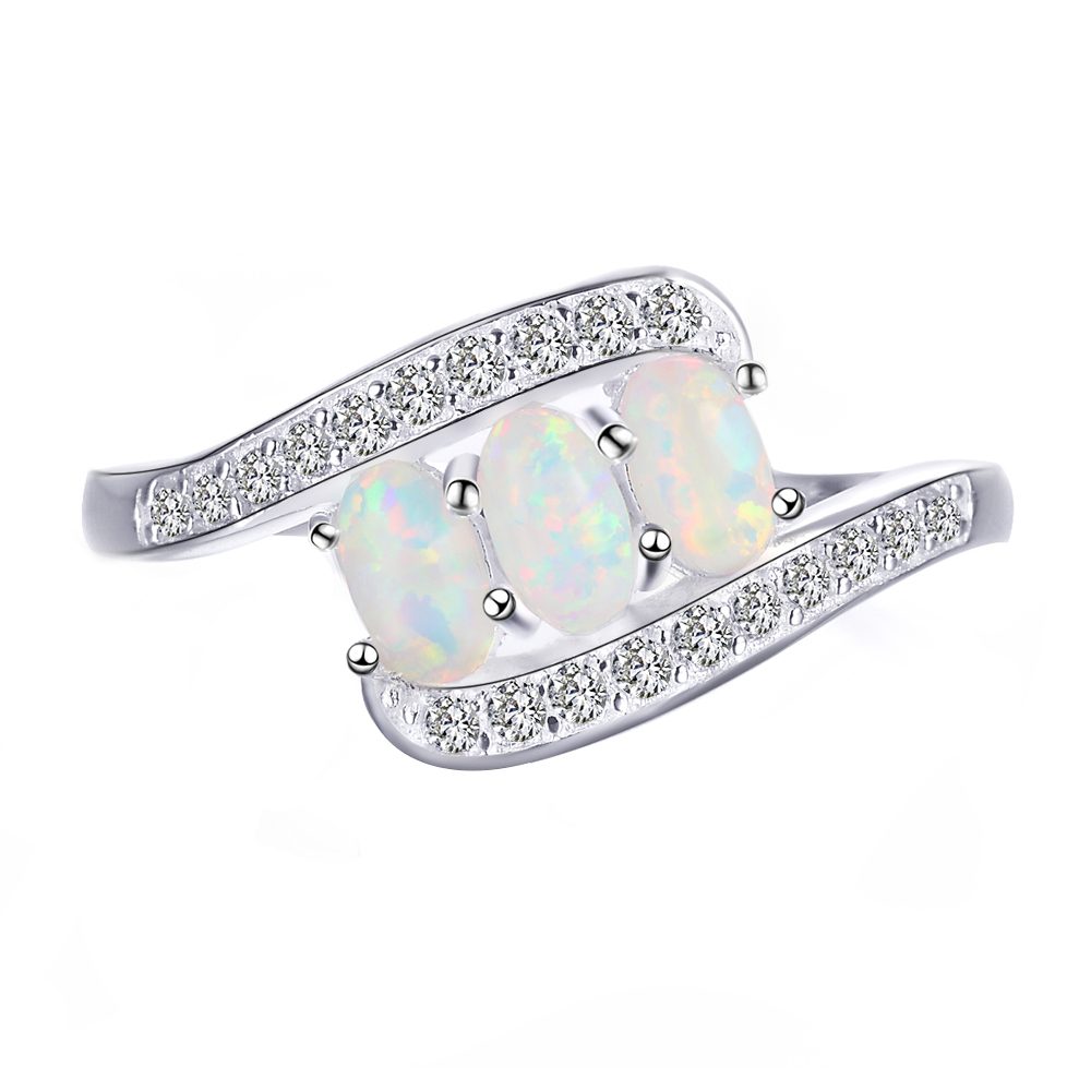 Anillo de ópalo de plata 925 DE BODA turca con muestra gratis