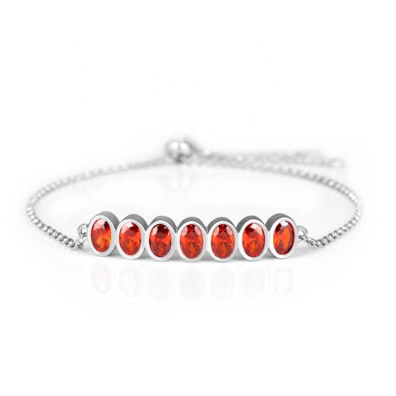 Joyería Personalizada, Pulsera de Plata de Ley 925 con Circonita, para Parejas