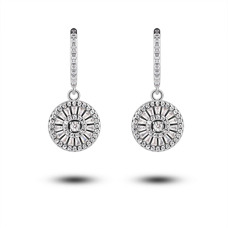 Fábrica al por mayor barato 925 pendientes de plata pendiente de la joyería de pendientes de aro de plata