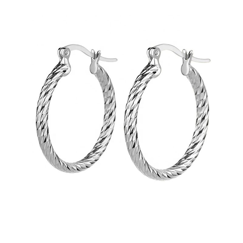 Joyería minimalista mujer aro pendiente 925 plata esterlina moda personalizada blanco respetuoso con el medio ambiente mascota circón garra ajuste