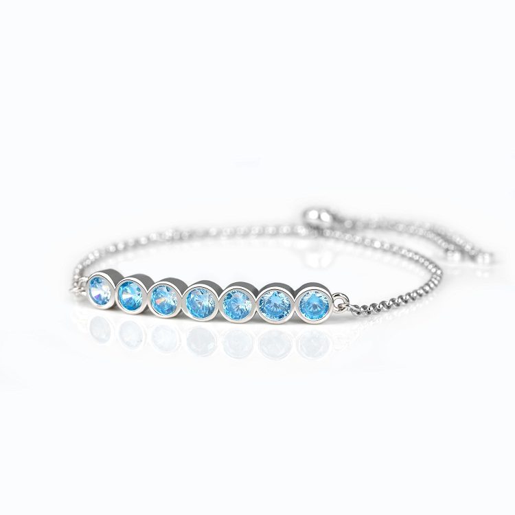 Brazalete de plata de ley pulseras de plata de lujo para mujer