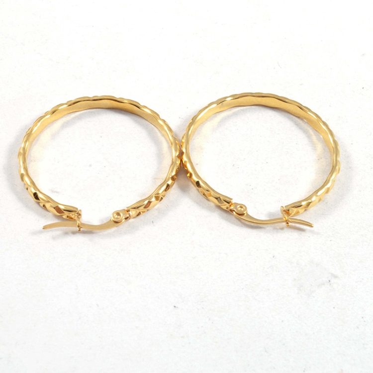 Aretes de Oro Saudí Chapados Baratos, Diseño Hecho en China