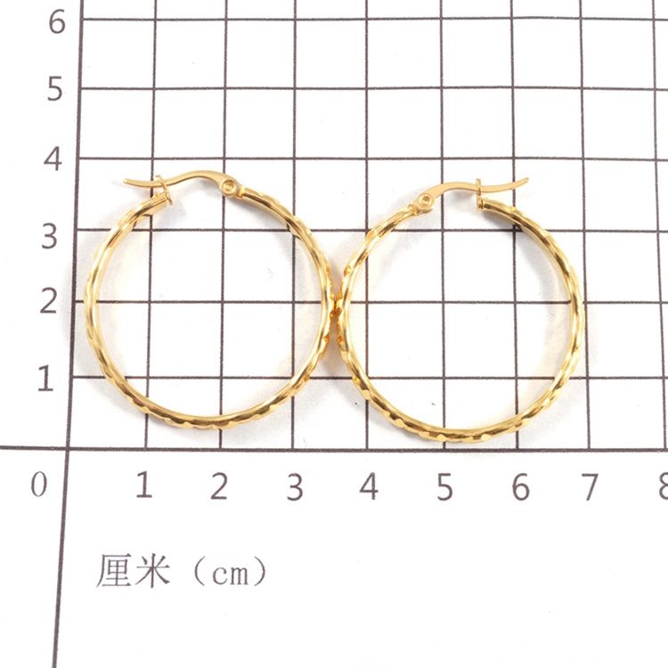 Aretes de Oro Saudí Chapados Baratos, Diseño Hecho en China