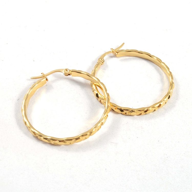 Aretes de Oro Saudí Chapados Baratos, Diseño Hecho en China