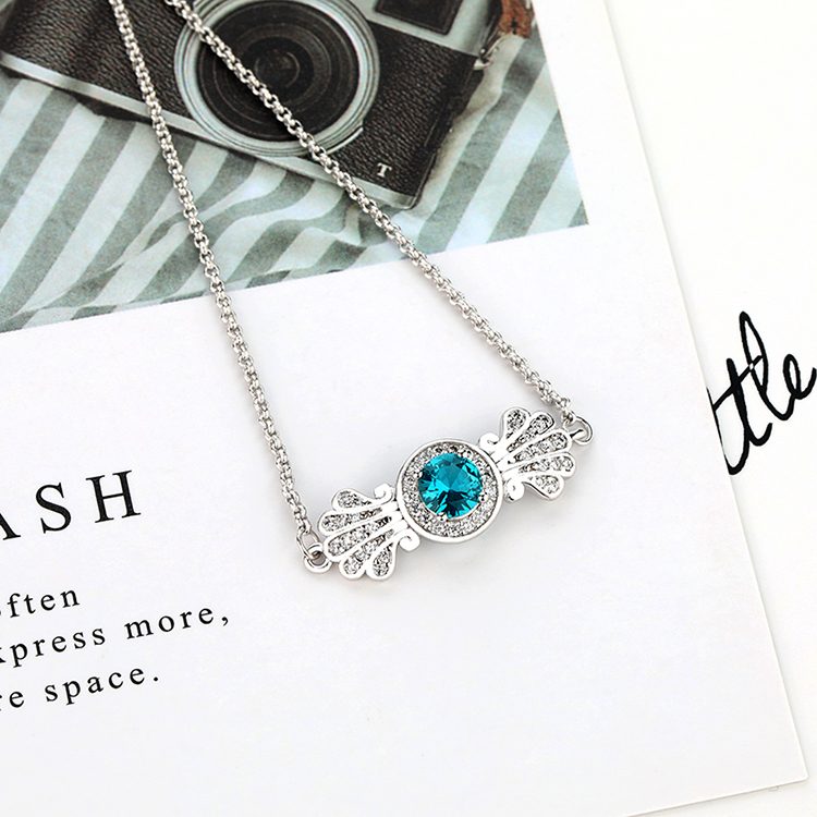 Nueva pulsera de moda joyas de cristal azul de Plata de Ley 925 pulsera de plata de la joyería de las mujeres 2020