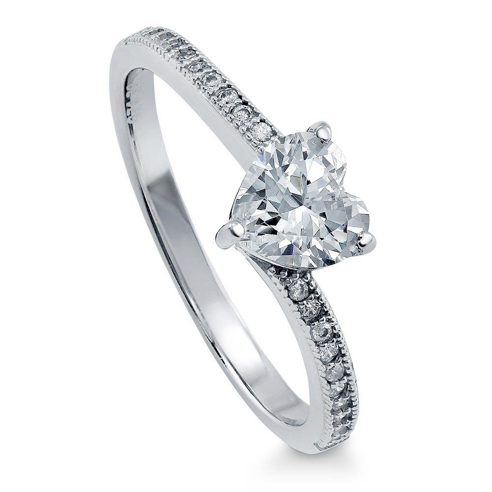 Anillos de Plata 925 de Alta Gama con Moldes de Cera Finos al por Mayor para Mujer, Diseño de Corazón