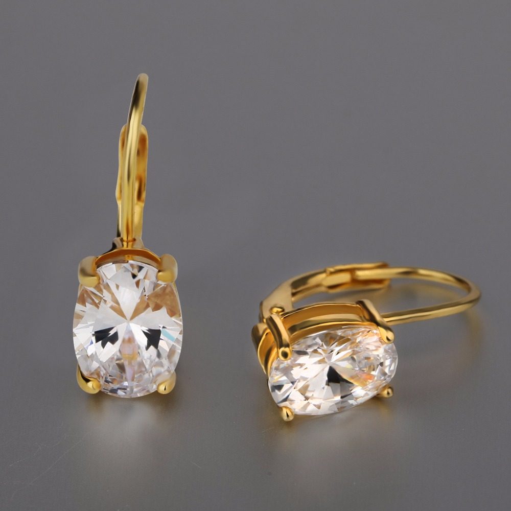 Pendientes de Diseño Bali Chapados en Oro con Circonitas, Nuevo Modelo