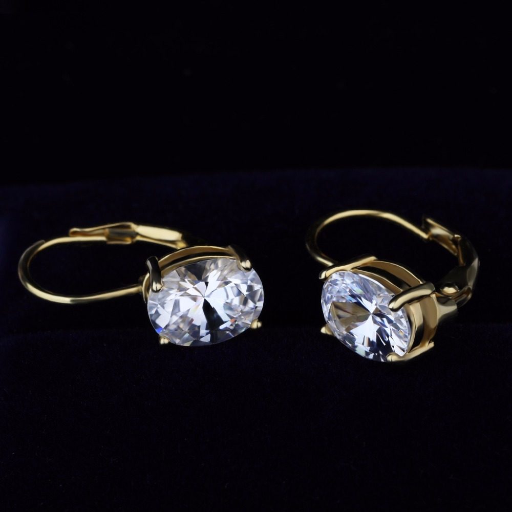 Pendientes de Diseño Bali Chapados en Oro con Circonitas, Nuevo Modelo