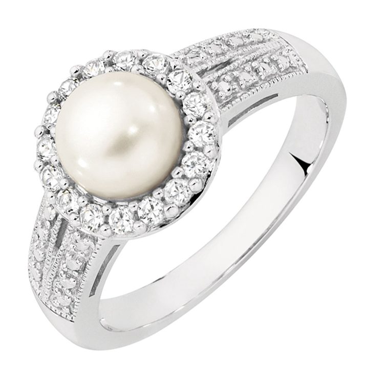Anillo de plata esterlina im&aacute;genes de joyer&iacute;a de perlas