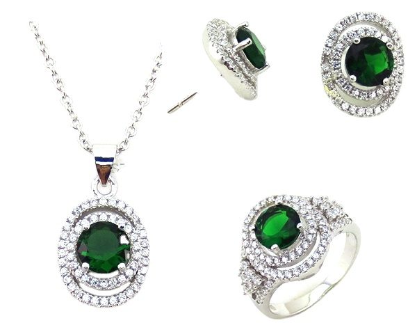 Conjunto de joyas chapadas en plata, 2022 imitaci&oacute;n, venta al por mayor, China
