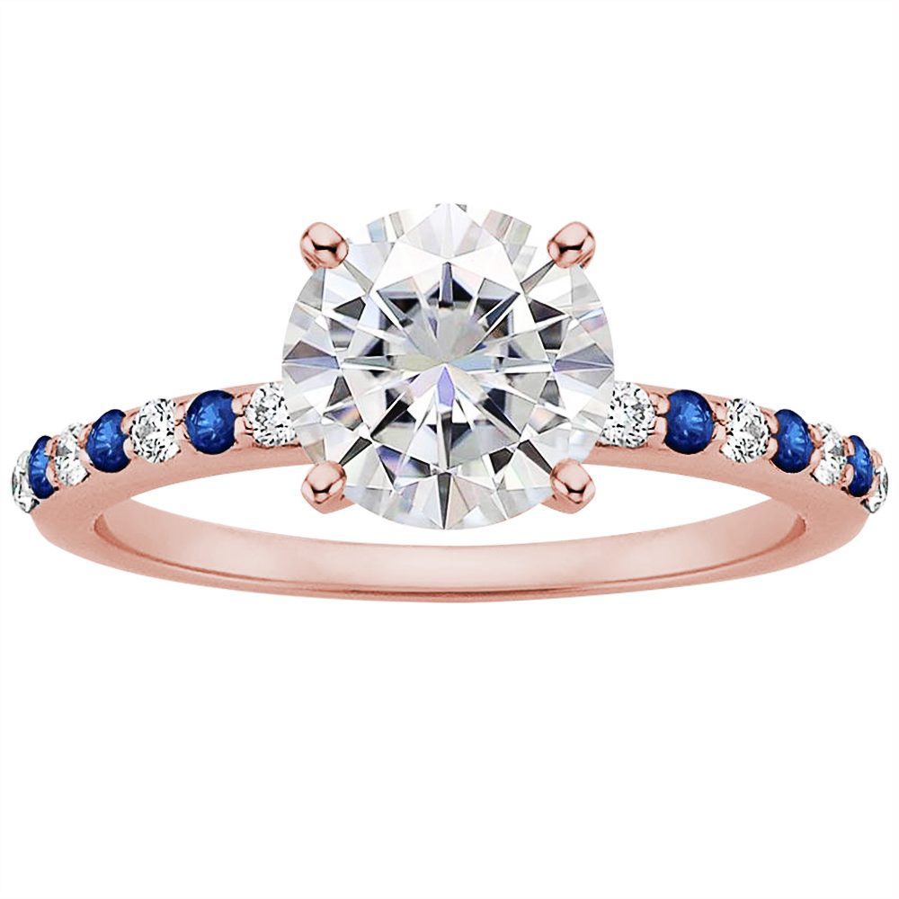Anillo de Compromiso de Plata Italiana S925 con Diamantes para Mujer