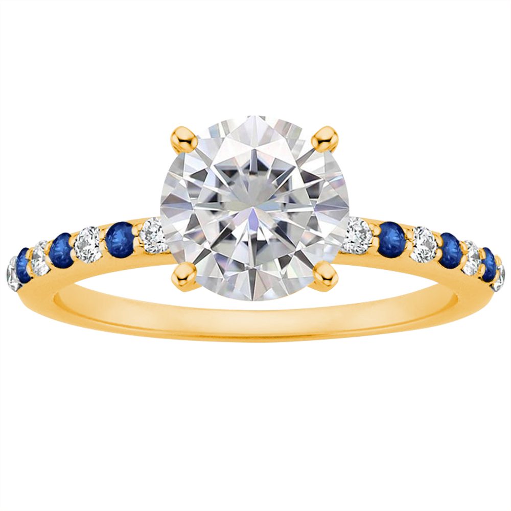 Anillo de Compromiso de Plata Italiana S925 con Diamantes para Mujer