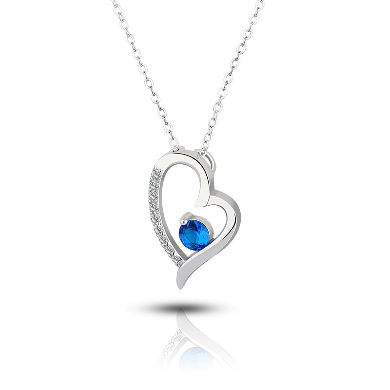 Collar de plata de ley con colgante de corazón para mujer, Gargantilla clásica, diseño personalizado, 2020
