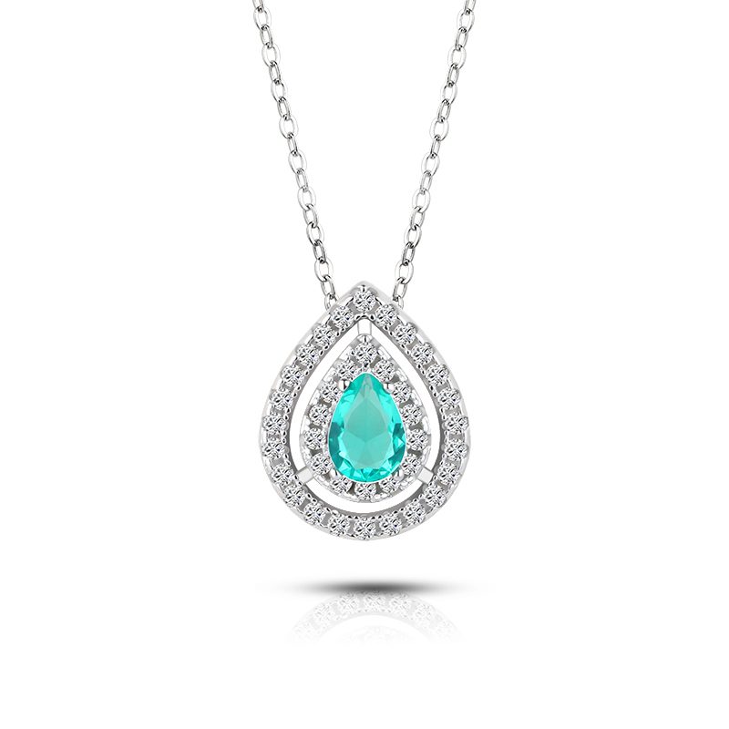 2020 fábrica mujer joyería collar plata 925 collar piedra preciosa mujer joyería colgante collares regalo 2020 clásico logotipo personalizado