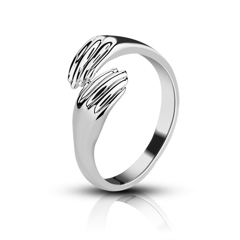 Anillo de plata de primera ley con diseño de hada para mujer, sortija, plata esterlina 925, estilo clásico, boda