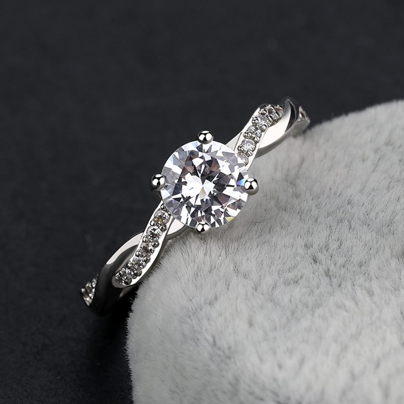 Anillos de Plata 925 con Circonita Cúbica en Forma de Lágrima para Mujer, Joyería de Boda, Gran Venta