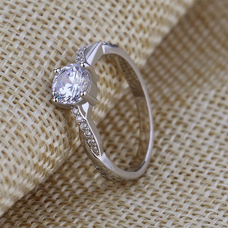 Anillos de Plata 925 con Circonita Cúbica en Forma de Lágrima para Mujer, Joyería de Boda, Gran Venta