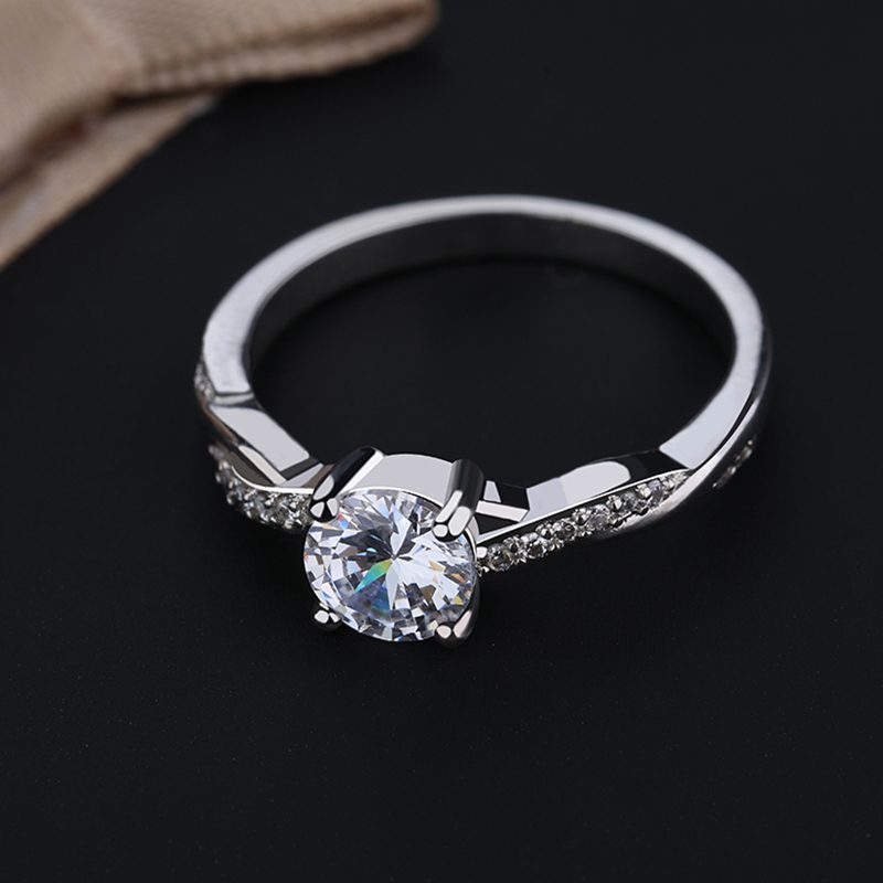 Anillos de Plata 925 con Circonita Cúbica en Forma de Lágrima para Mujer, Joyería de Boda, Gran Venta
