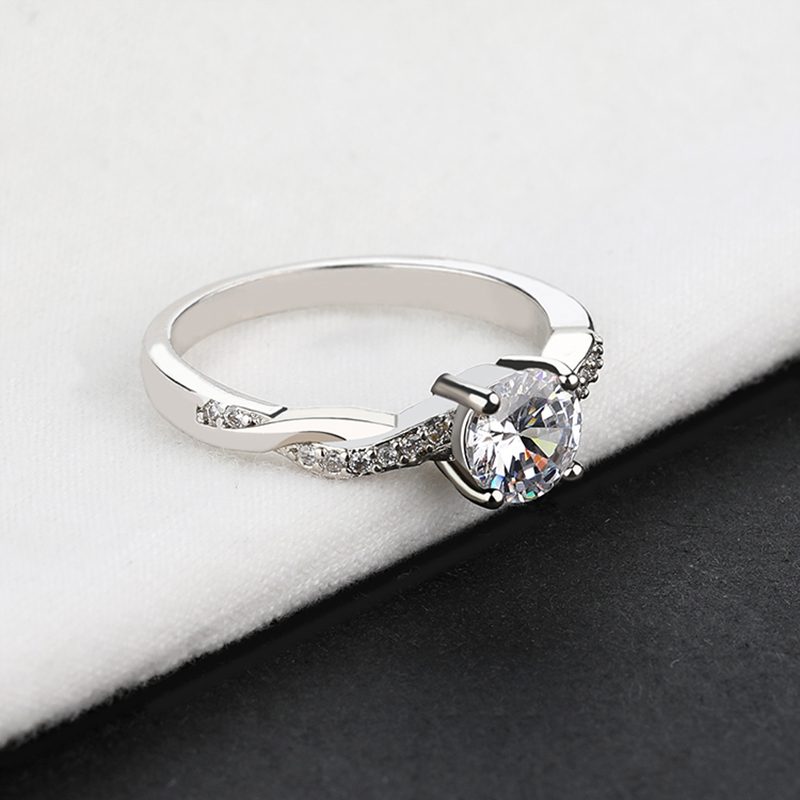 Anillos de Plata 925 con Circonita Cúbica en Forma de Lágrima para Mujer, Joyería de Boda, Gran Venta