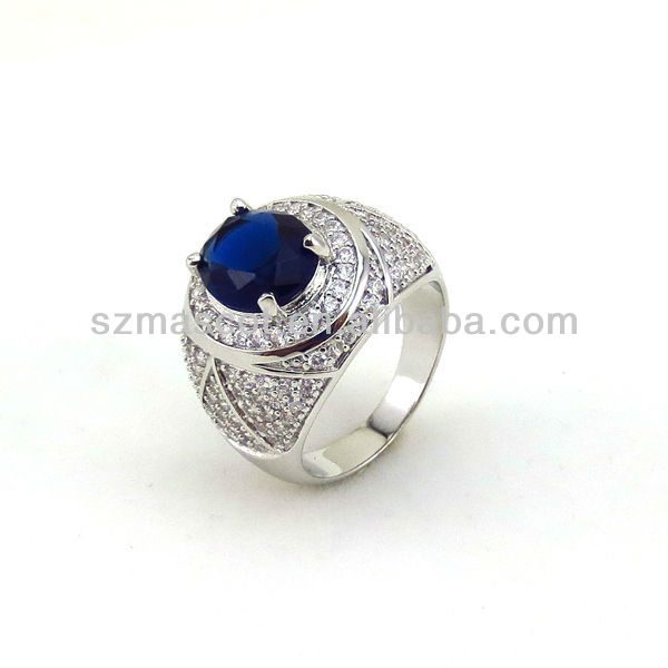 Venta al por mayor Aibaba Diamond Ring Jewelry, Dubai Diamond Rings, Diamond Engagement Rings Silver CLASSIC Mascot Zircon 925 personalizado