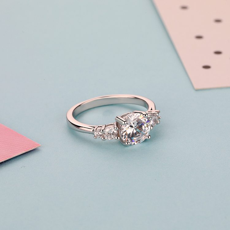Anillo de Plata de Ley 925 personalizado para mujer, venta al por mayor de fábrica