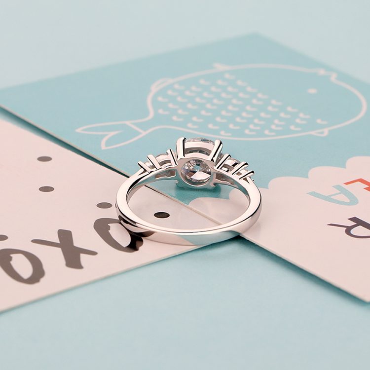 Anillo de Plata de Ley 925 personalizado para mujer, venta al por mayor de fábrica