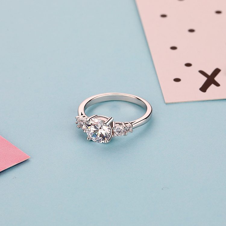 Anillo de Plata de Ley 925 personalizado para mujer, venta al por mayor de fábrica