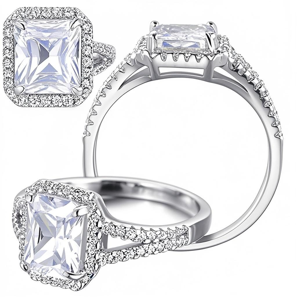 Joyería de plata hombre dedo hombre solitario Diamante, anillos de diseño