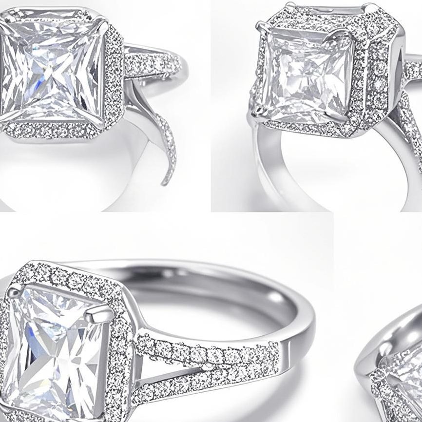 Joyería de plata hombre dedo hombre solitario Diamante, anillos de diseño