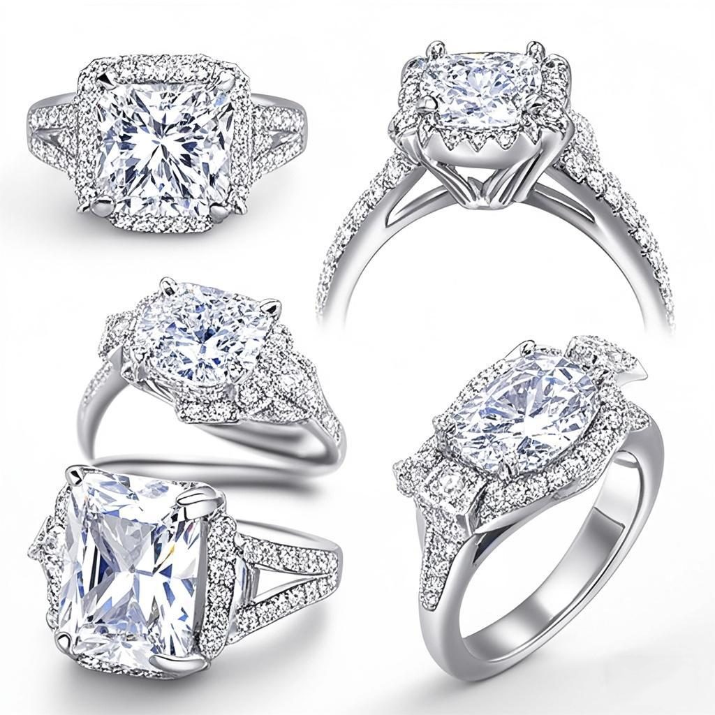 Joyería de plata hombre dedo hombre solitario Diamante, anillos de diseño