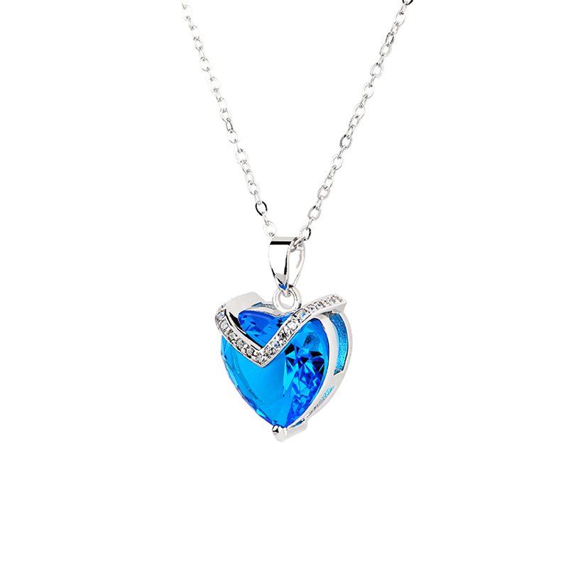 Proveedor de joyería Collares Fabricante de joyería de plata Joyería de mujer Collares de corazón de plata esterlina 2025