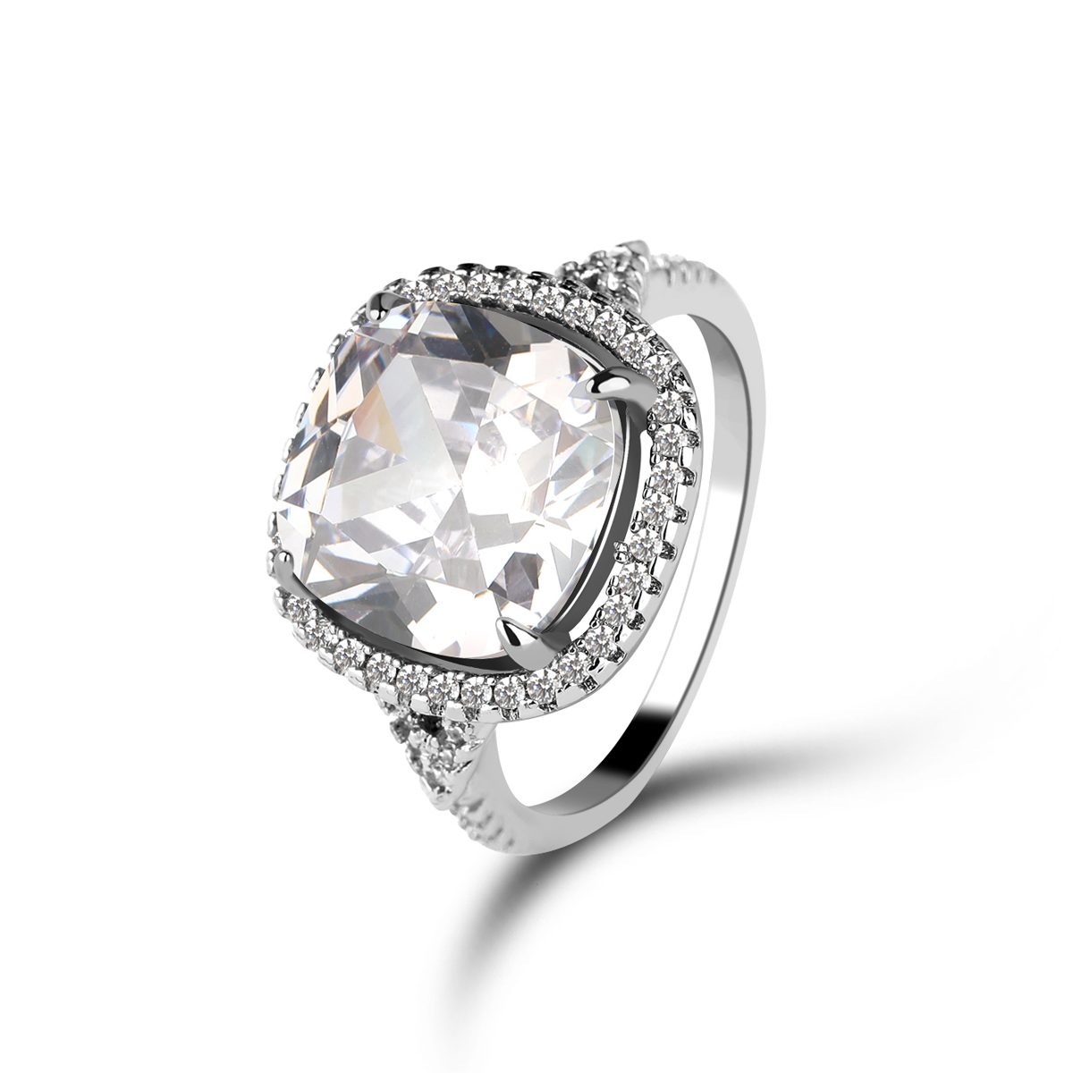 Anillos de Compromiso Vintage de Plata 925 con Piedra de Tanzanita Ovalada Grande Personalizados con Mascota para Mujer