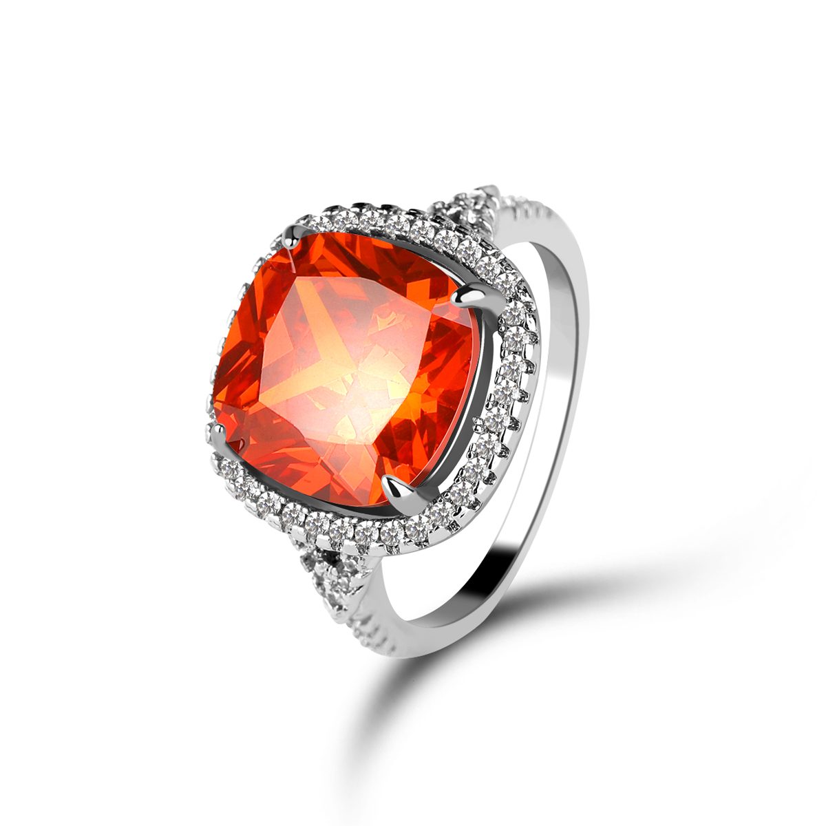 Anillos de Compromiso Vintage de Plata 925 con Piedra de Tanzanita Ovalada Grande Personalizados con Mascota para Mujer