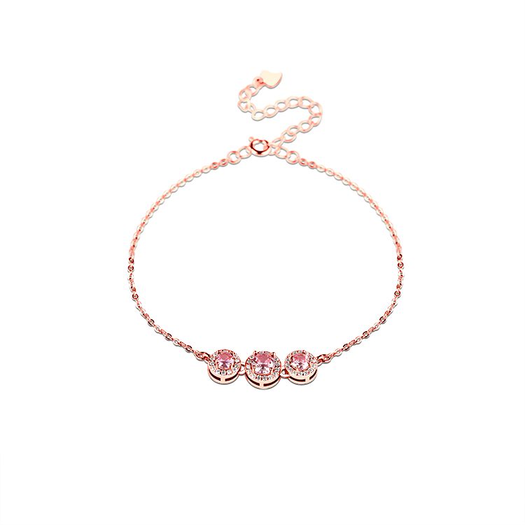 Pulseras de Joyería Fina Personalizadas, Cadena de Tenis con Circonitas Cúbicas, Diseño de Moda, Venta al por Mayor, Pulsera de Plata de Ley 925 Chapada en Oro