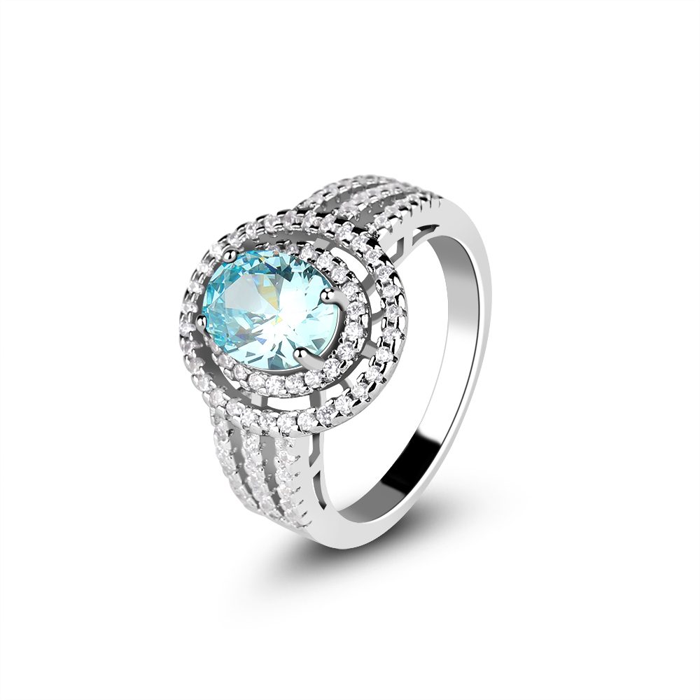 Anillos de Compromiso y Boda de Plata de Ley 925 Personalizados con Piedras Preciosas, Joyería Fina de Moda con Diseño de Mascota