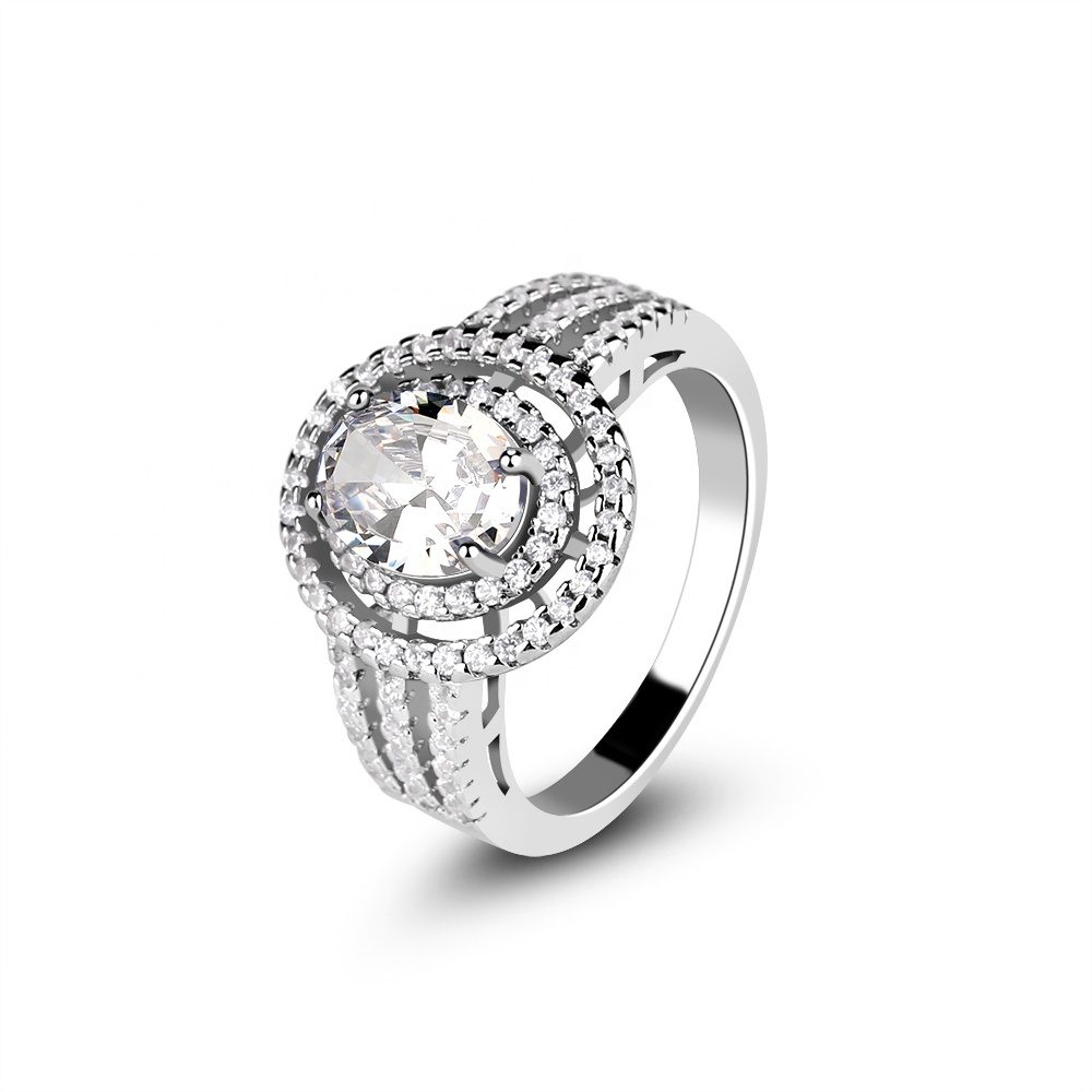 Anillos de Compromiso y Boda de Plata de Ley 925 Personalizados con Piedras Preciosas, Joyería Fina de Moda con Diseño de Mascota