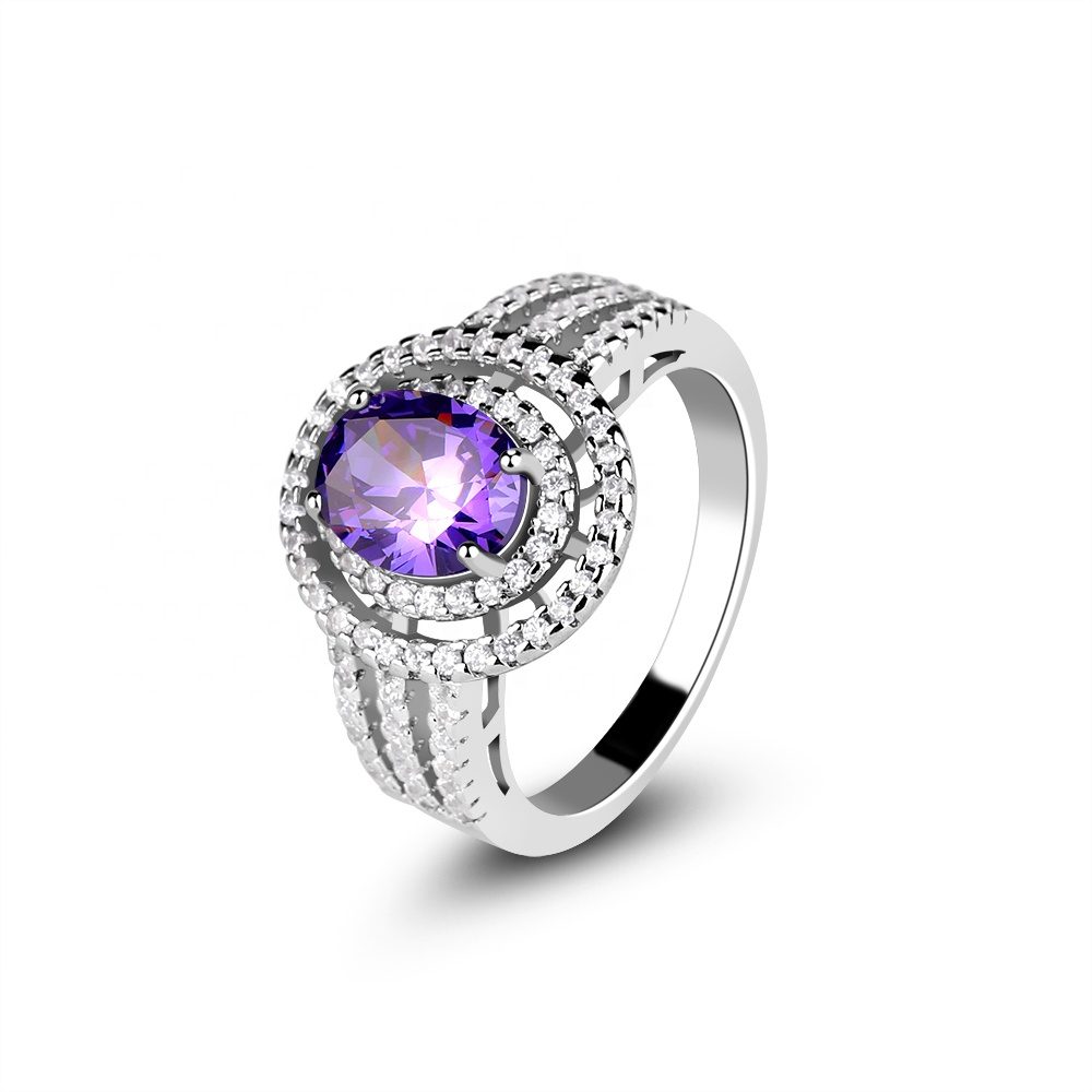 Anillos de Compromiso y Boda de Plata de Ley 925 Personalizados con Piedras Preciosas, Joyería Fina de Moda con Diseño de Mascota