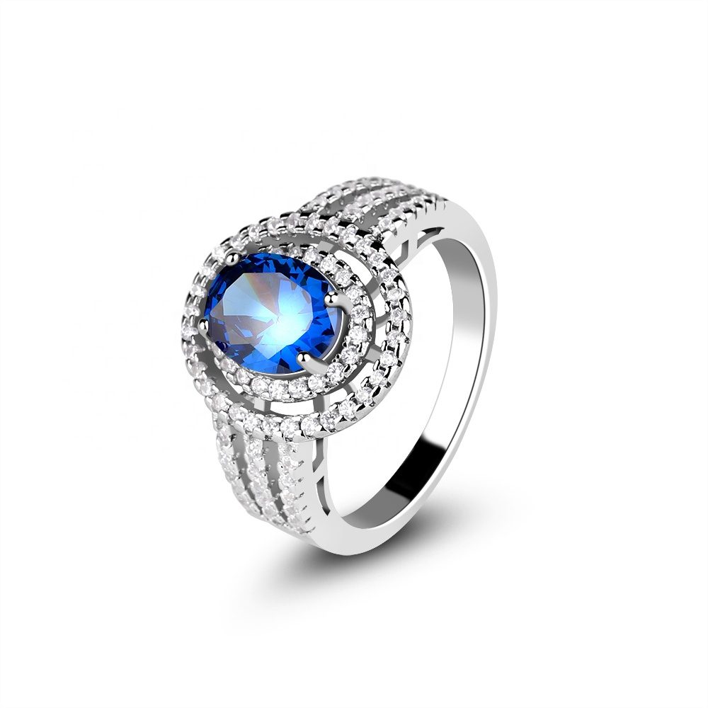 Anillos de Compromiso y Boda de Plata de Ley 925 Personalizados con Piedras Preciosas, Joyería Fina de Moda con Diseño de Mascota
