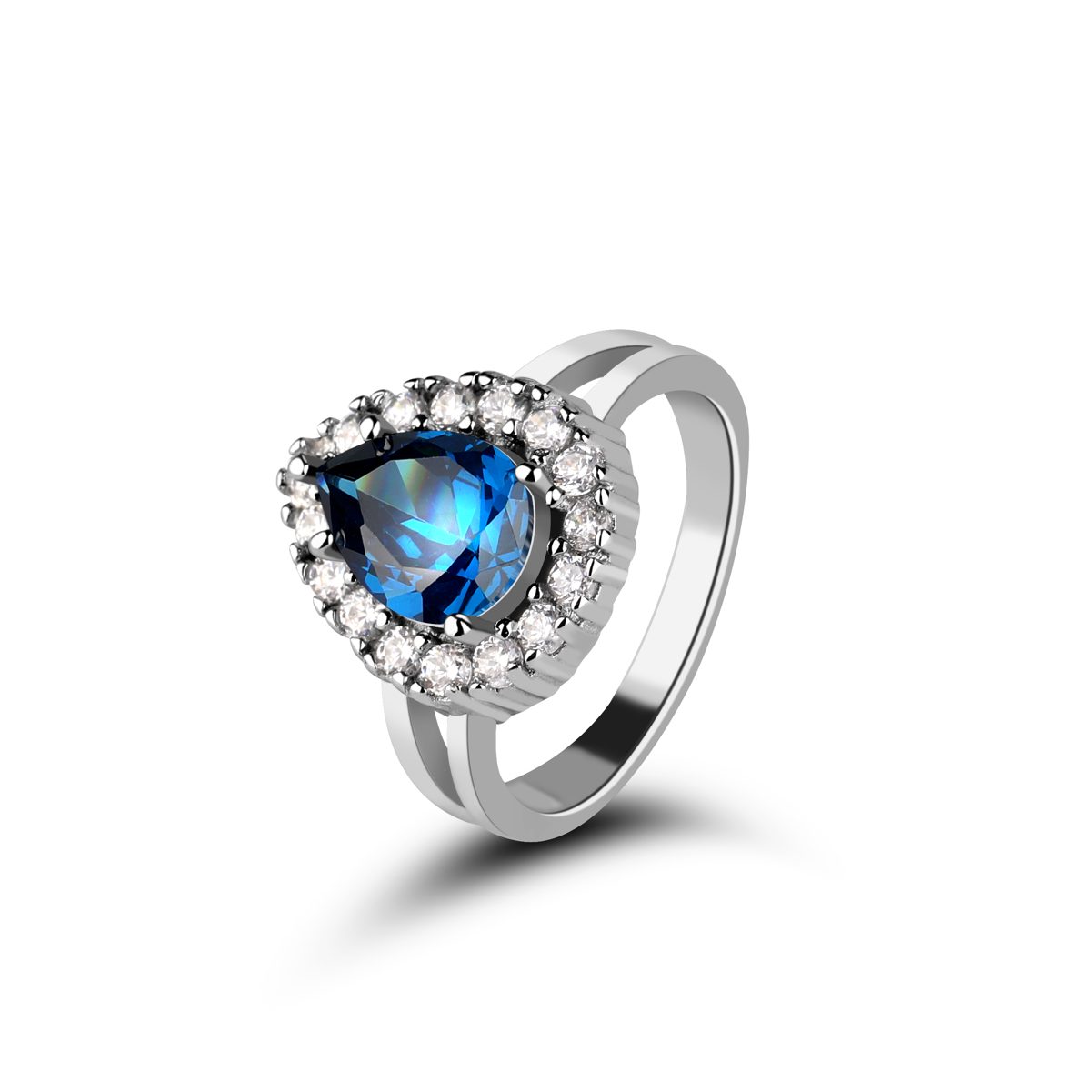 Ascuna-Anillo de plata de ley lassic Timeless para mujer, sortija de boda