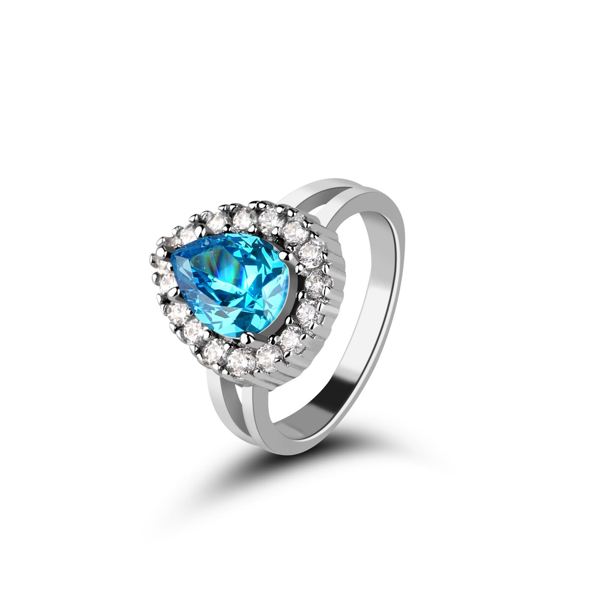 Ascuna-Anillo de plata de ley lassic Timeless para mujer, sortija de boda