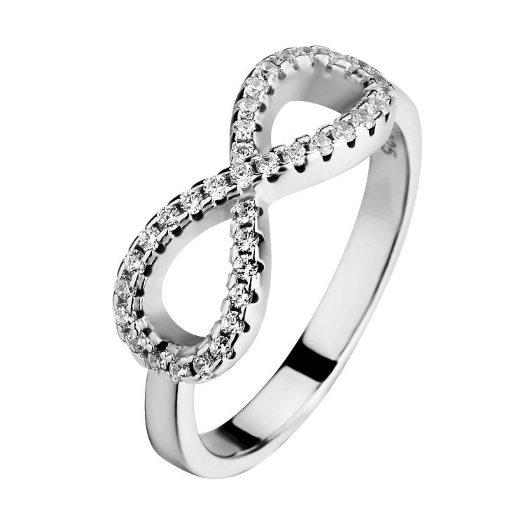 Joyería personalizada moda única anillo infinito joyería al por mayor 925 anillos de plata esterlina para las mujeres
