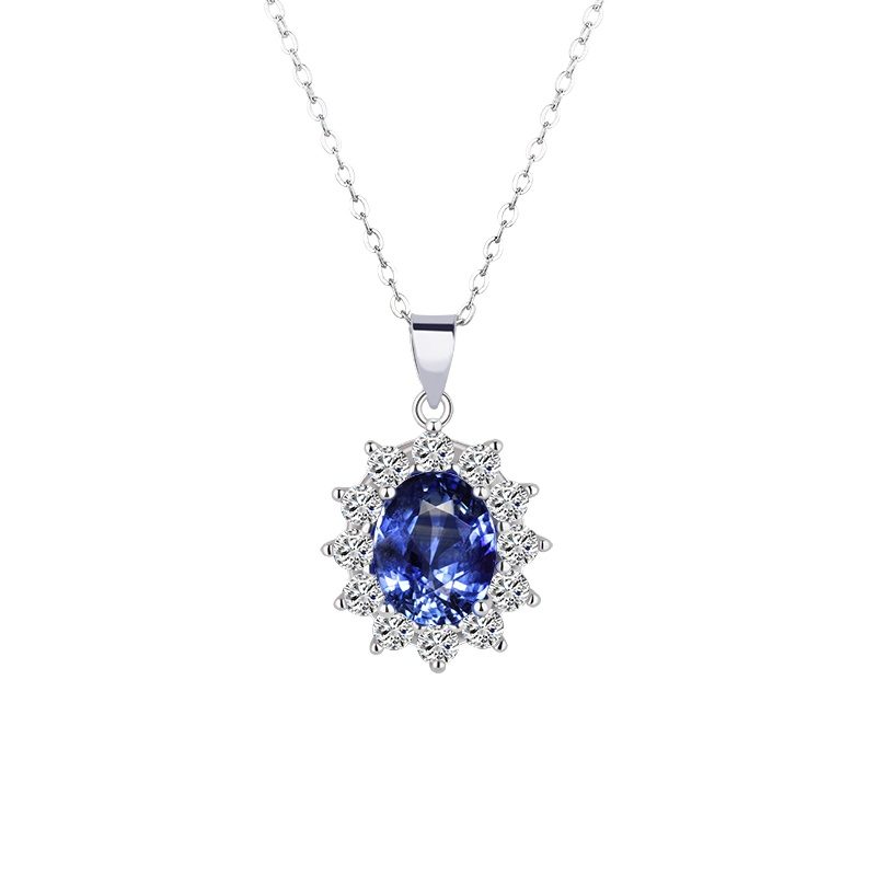 Colgante de cadena de piedras para mujer, joyería de flores de la vida, collares para niña