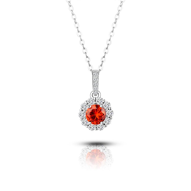 Collar Personalizado de Plata de Ley 925 con Nombre en Circonia Cúbica, Cadena de Plata con Colgante de Sol