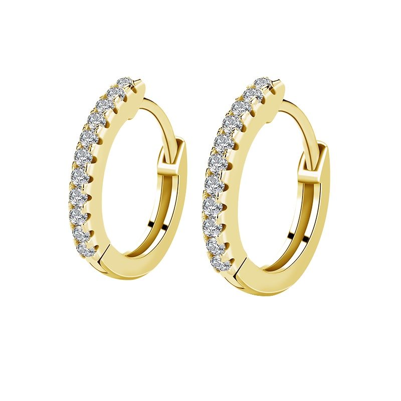 Pendientes de moda para mujer, joyas de aro personalizadas de círculo grande chapado en oro para mujer