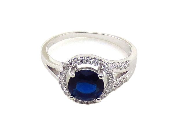 Anillo de Joyería para Uñas con Diseño de Piedra Lunar y Circonita Simple a Precio Económico