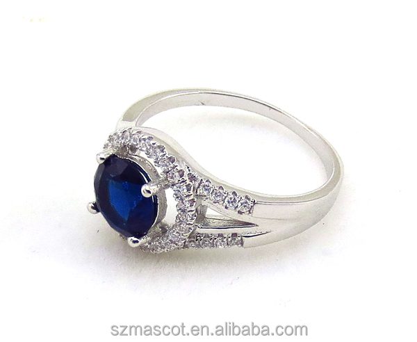 Anillo de Joyería para Uñas con Diseño de Piedra Lunar y Circonita Simple a Precio Económico
