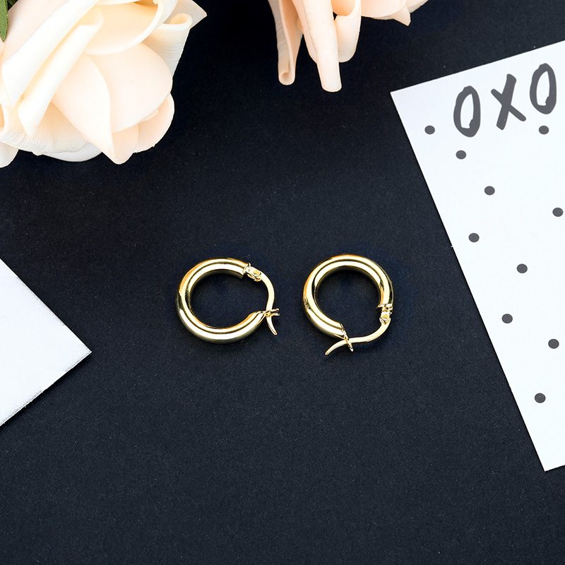 Pendientes de Oro de Dubái, Pendientes de Oro de 14k, Pendientes de Plata 925