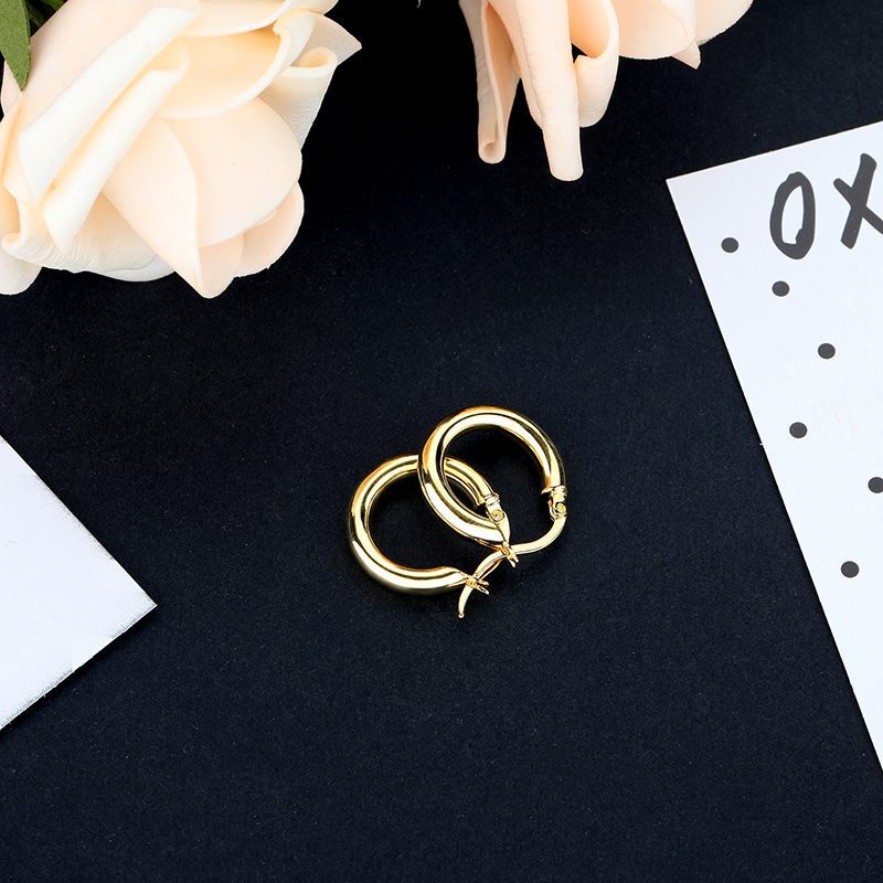 Pendientes de Oro de Dubái, Pendientes de Oro de 14k, Pendientes de Plata 925